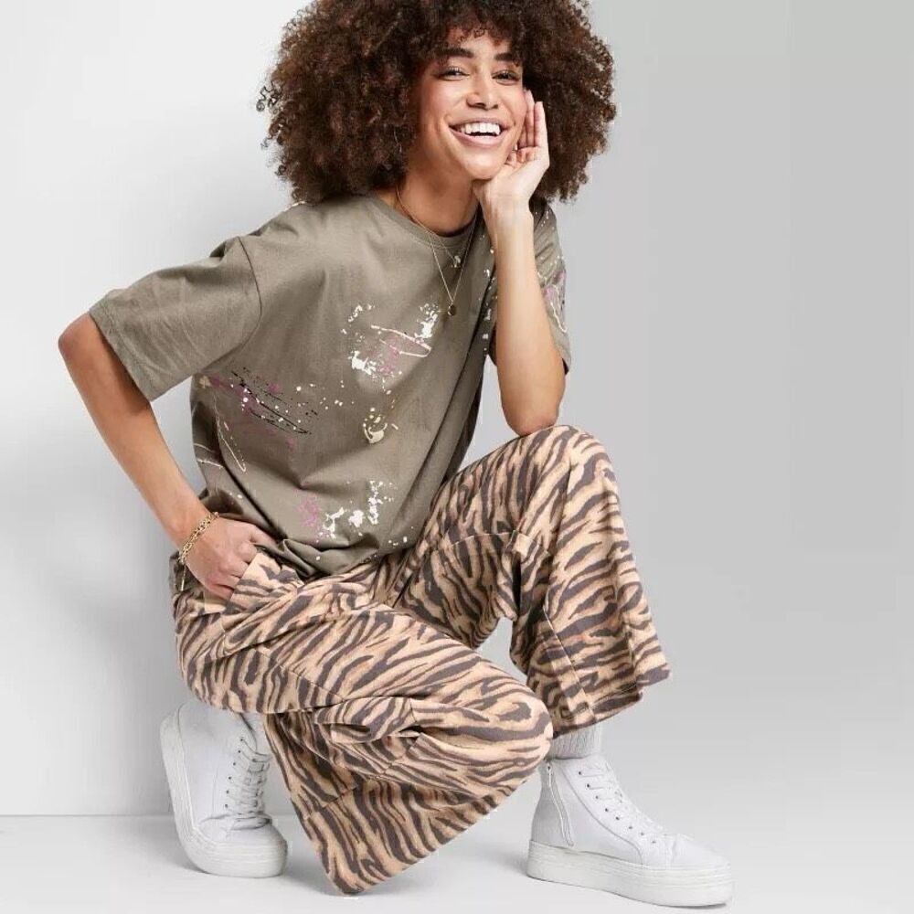 ASCOT & HART | grey splatter oversized t shirt XXL